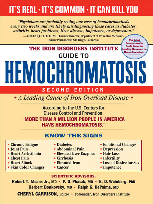 Title details for The Iron Disorders Institute Guide to Hemochromatosis by Cheryl Garrison - Available